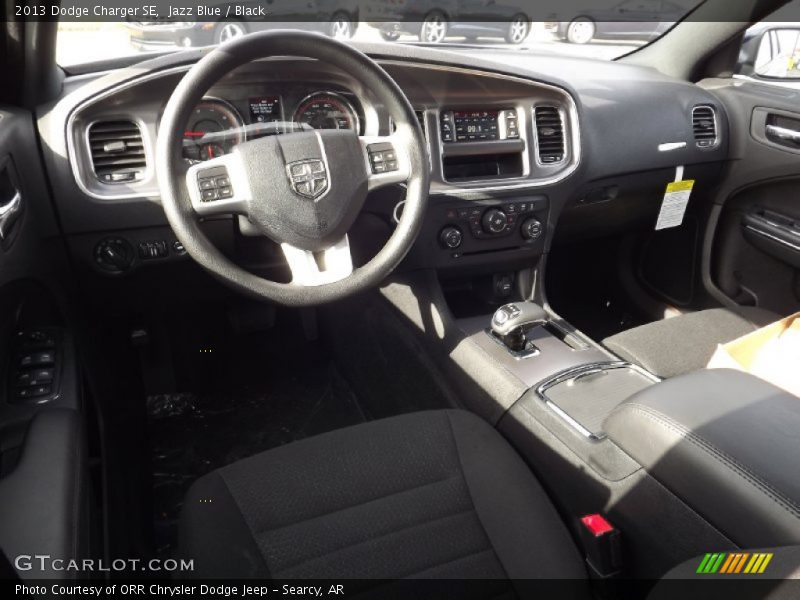 Jazz Blue / Black 2013 Dodge Charger SE