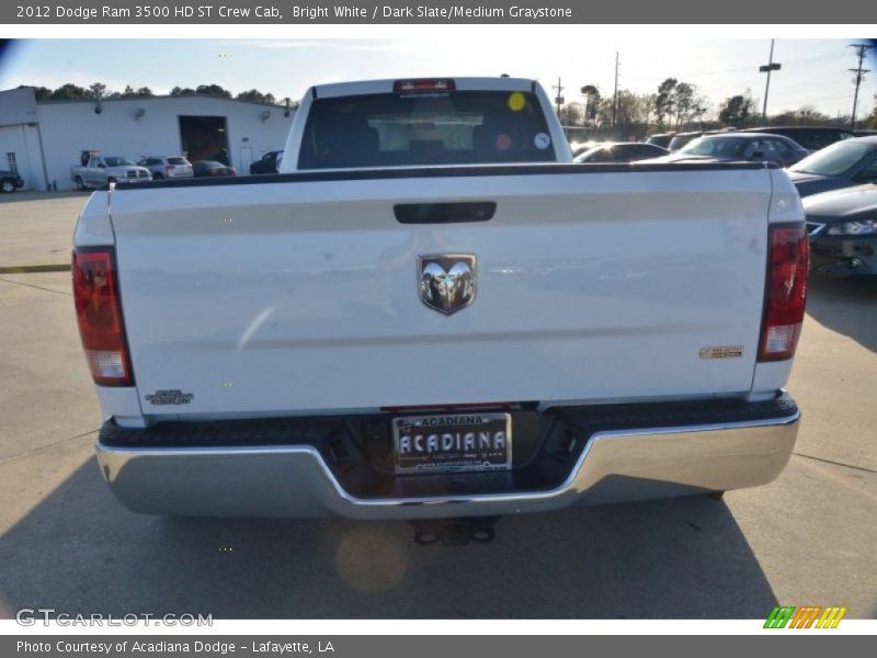 Bright White / Dark Slate/Medium Graystone 2012 Dodge Ram 3500 HD ST Crew Cab