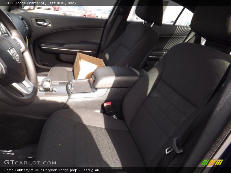 Jazz Blue / Black 2013 Dodge Charger SE
