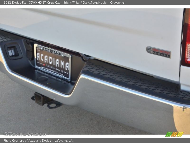 Bright White / Dark Slate/Medium Graystone 2012 Dodge Ram 3500 HD ST Crew Cab