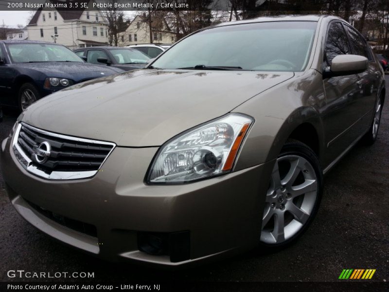 Pebble Beach Metallic / Cafe Latte 2008 Nissan Maxima 3.5 SE