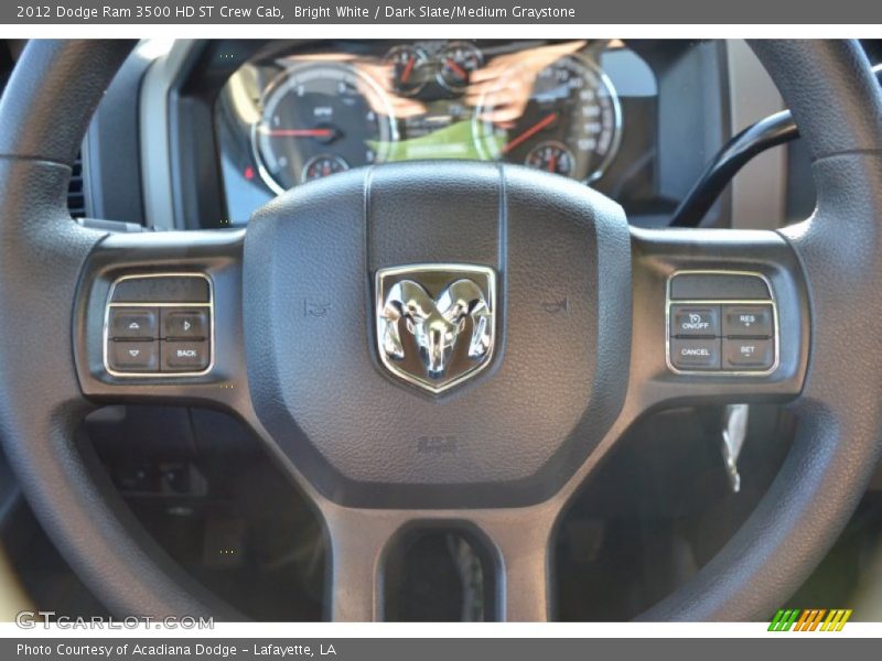 Bright White / Dark Slate/Medium Graystone 2012 Dodge Ram 3500 HD ST Crew Cab