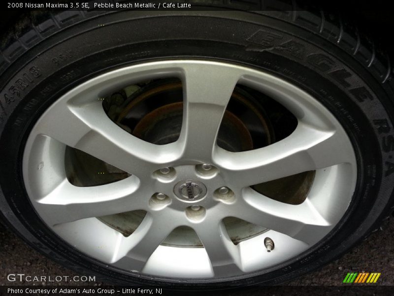 Pebble Beach Metallic / Cafe Latte 2008 Nissan Maxima 3.5 SE