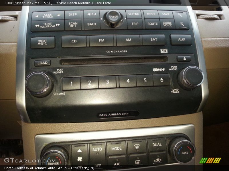 Pebble Beach Metallic / Cafe Latte 2008 Nissan Maxima 3.5 SE