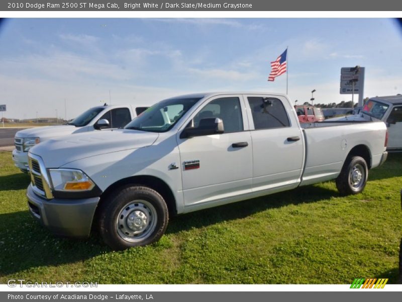 Bright White / Dark Slate/Medium Graystone 2010 Dodge Ram 2500 ST Mega Cab