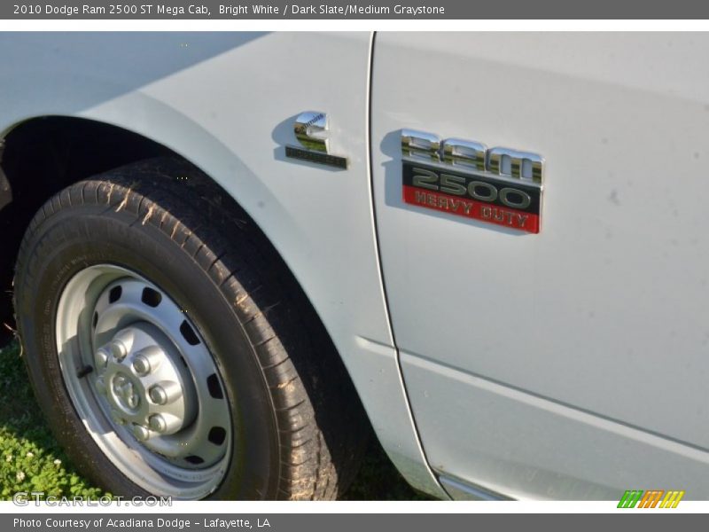 Bright White / Dark Slate/Medium Graystone 2010 Dodge Ram 2500 ST Mega Cab