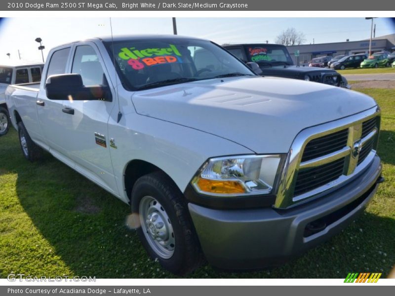 Bright White / Dark Slate/Medium Graystone 2010 Dodge Ram 2500 ST Mega Cab