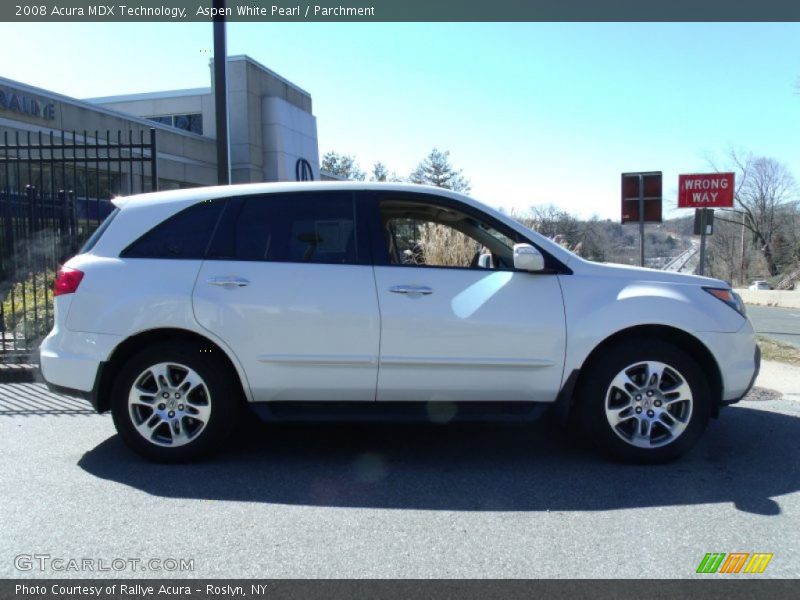 Aspen White Pearl / Parchment 2008 Acura MDX Technology