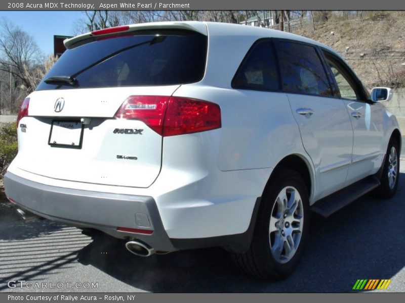 Aspen White Pearl / Parchment 2008 Acura MDX Technology