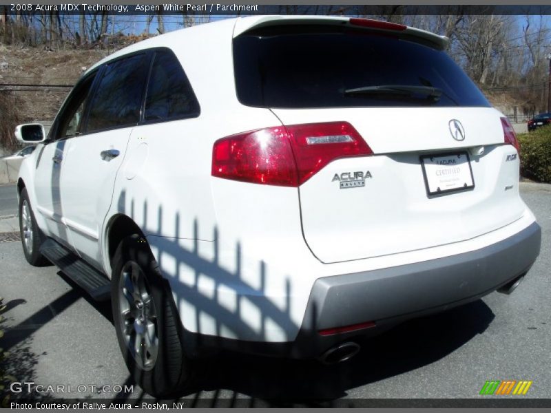 Aspen White Pearl / Parchment 2008 Acura MDX Technology
