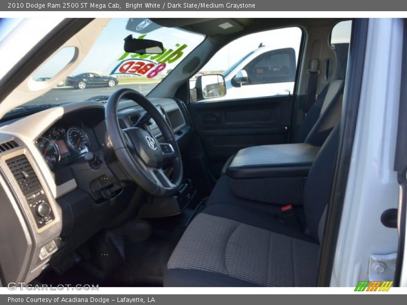 Bright White / Dark Slate/Medium Graystone 2010 Dodge Ram 2500 ST Mega Cab