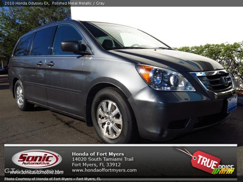 Polished Metal Metallic / Gray 2010 Honda Odyssey EX