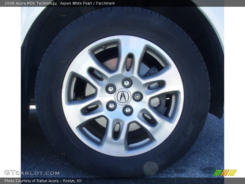 Aspen White Pearl / Parchment 2008 Acura MDX Technology