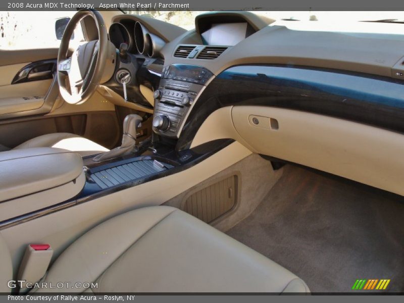 Aspen White Pearl / Parchment 2008 Acura MDX Technology
