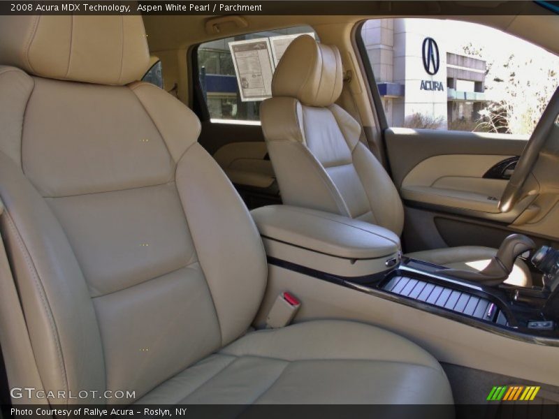 Aspen White Pearl / Parchment 2008 Acura MDX Technology