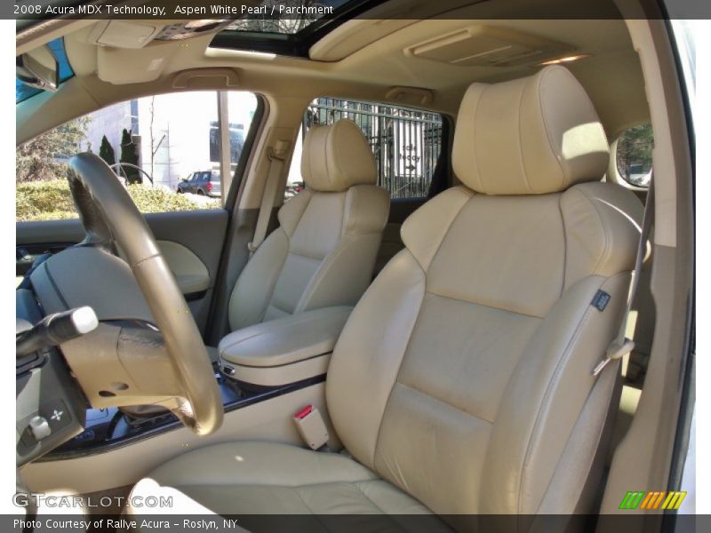 Aspen White Pearl / Parchment 2008 Acura MDX Technology