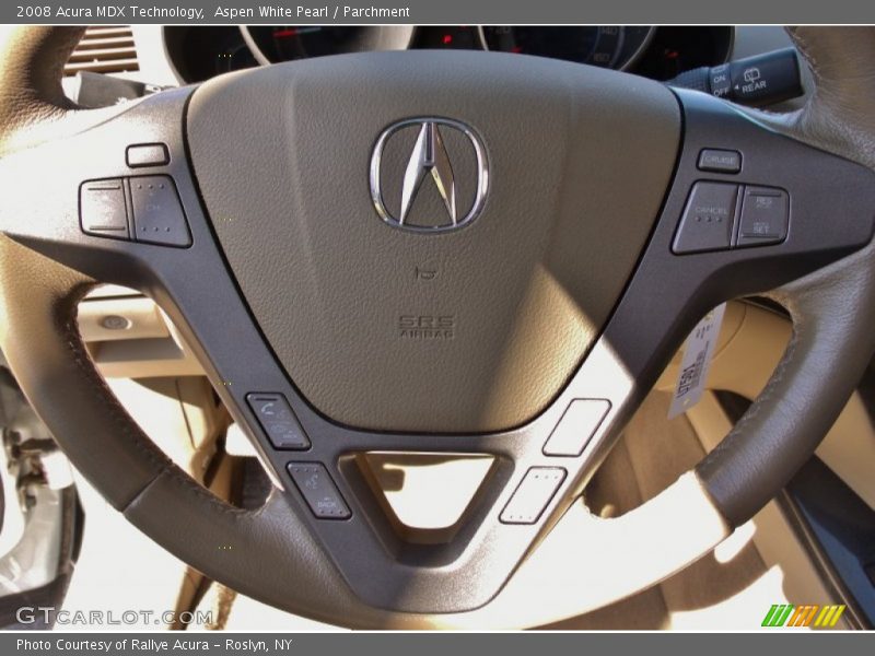 Aspen White Pearl / Parchment 2008 Acura MDX Technology
