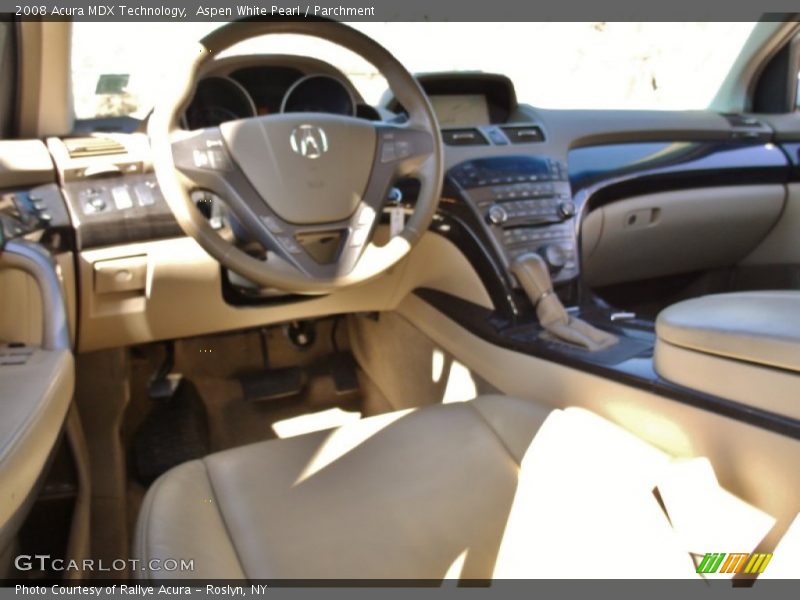 Aspen White Pearl / Parchment 2008 Acura MDX Technology