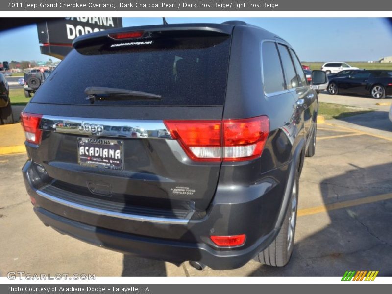 Dark Charcoal Pearl / Dark Frost Beige/Light Frost Beige 2011 Jeep Grand Cherokee Overland