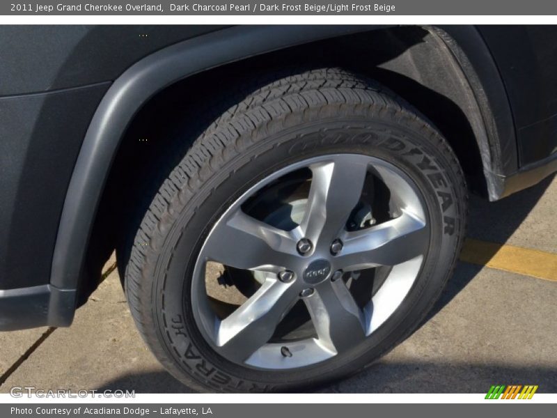 Dark Charcoal Pearl / Dark Frost Beige/Light Frost Beige 2011 Jeep Grand Cherokee Overland