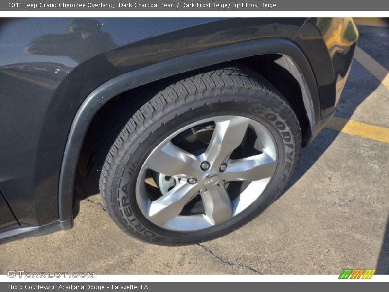 Dark Charcoal Pearl / Dark Frost Beige/Light Frost Beige 2011 Jeep Grand Cherokee Overland