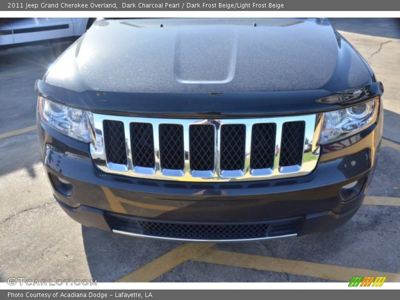 Dark Charcoal Pearl / Dark Frost Beige/Light Frost Beige 2011 Jeep Grand Cherokee Overland