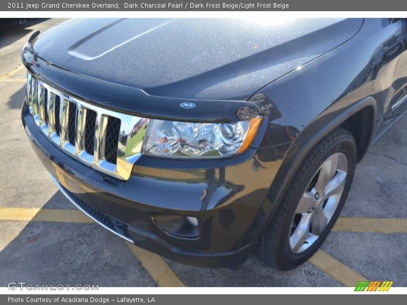 Dark Charcoal Pearl / Dark Frost Beige/Light Frost Beige 2011 Jeep Grand Cherokee Overland