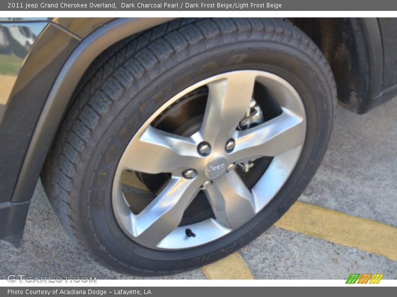 Dark Charcoal Pearl / Dark Frost Beige/Light Frost Beige 2011 Jeep Grand Cherokee Overland