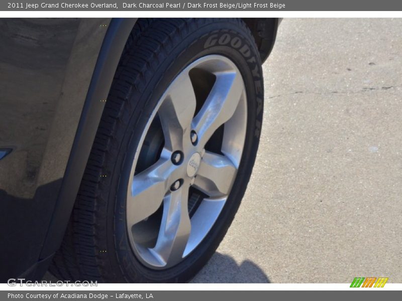 Dark Charcoal Pearl / Dark Frost Beige/Light Frost Beige 2011 Jeep Grand Cherokee Overland