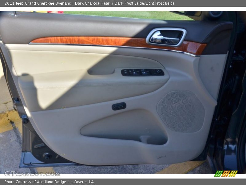 Dark Charcoal Pearl / Dark Frost Beige/Light Frost Beige 2011 Jeep Grand Cherokee Overland