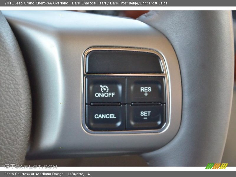 Dark Charcoal Pearl / Dark Frost Beige/Light Frost Beige 2011 Jeep Grand Cherokee Overland