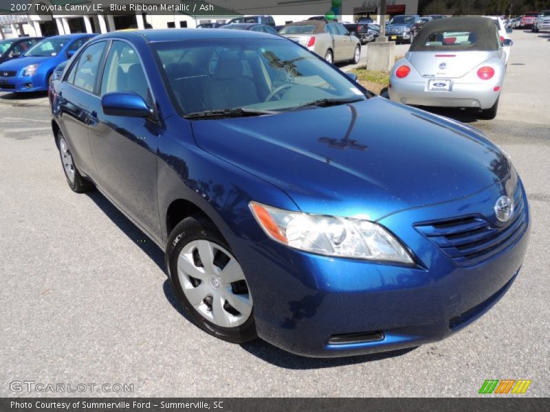 Blue Ribbon Metallic / Ash 2007 Toyota Camry LE