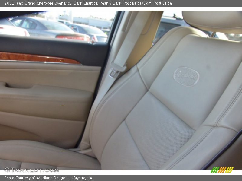 Dark Charcoal Pearl / Dark Frost Beige/Light Frost Beige 2011 Jeep Grand Cherokee Overland