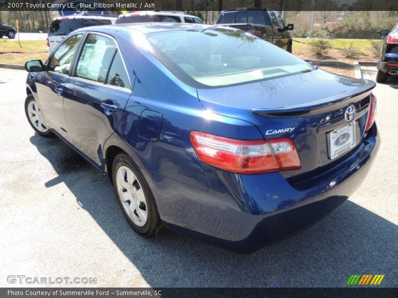Blue Ribbon Metallic / Ash 2007 Toyota Camry LE