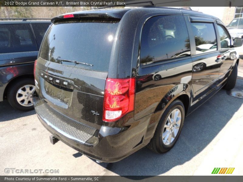 Brilliant Black Crystal Pearl / Black 2012 Dodge Grand Caravan R/T