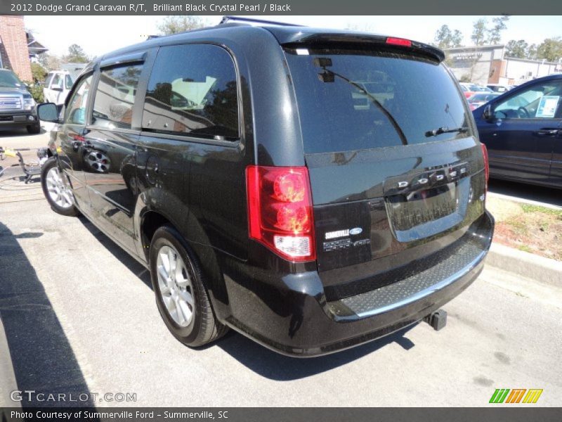 Brilliant Black Crystal Pearl / Black 2012 Dodge Grand Caravan R/T