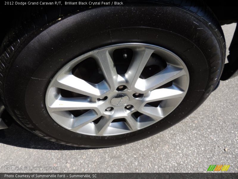 Brilliant Black Crystal Pearl / Black 2012 Dodge Grand Caravan R/T