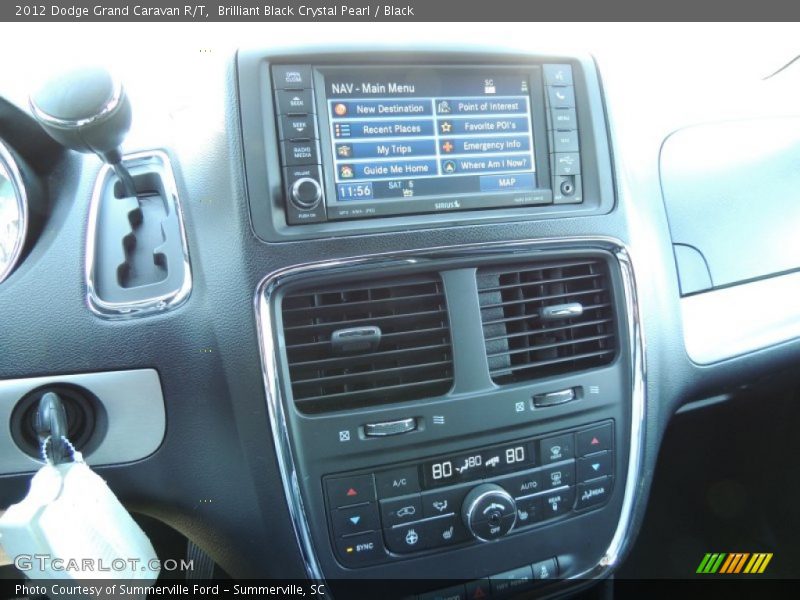 Brilliant Black Crystal Pearl / Black 2012 Dodge Grand Caravan R/T