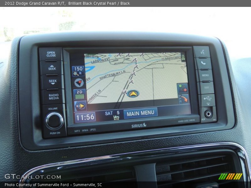 Brilliant Black Crystal Pearl / Black 2012 Dodge Grand Caravan R/T