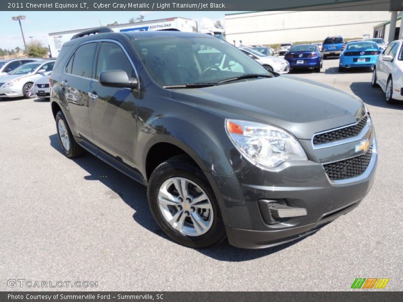 Cyber Gray Metallic / Light Titanium/Jet Black 2011 Chevrolet Equinox LT