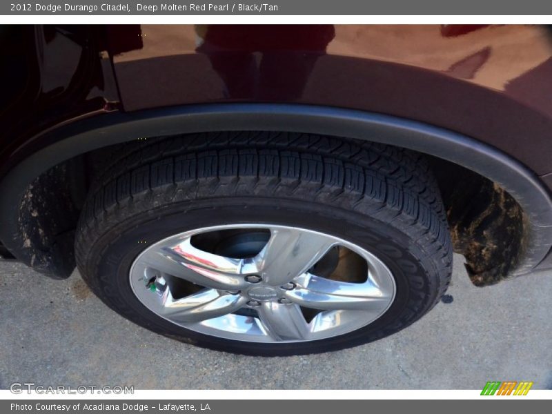 Deep Molten Red Pearl / Black/Tan 2012 Dodge Durango Citadel