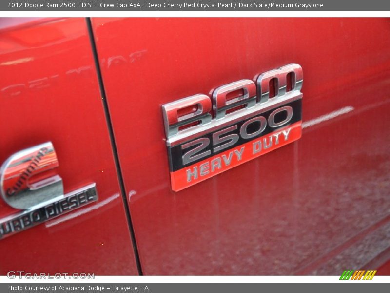Deep Cherry Red Crystal Pearl / Dark Slate/Medium Graystone 2012 Dodge Ram 2500 HD SLT Crew Cab 4x4