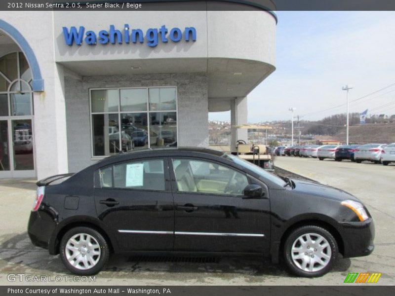 Super Black / Beige 2012 Nissan Sentra 2.0 S