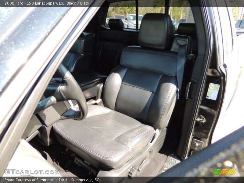 Black / Black 2008 Ford F150 Lariat SuperCab
