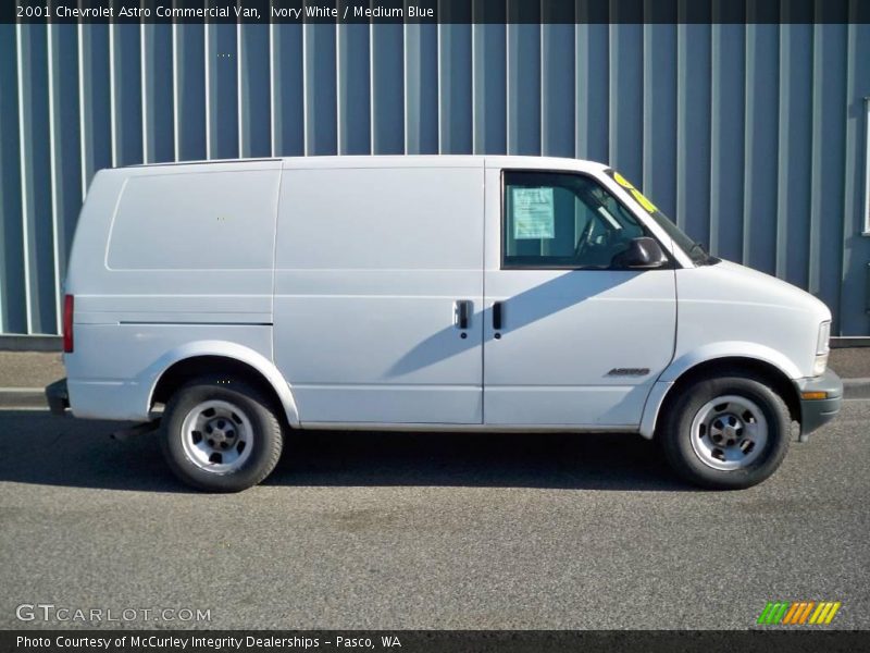 Ivory White / Medium Blue 2001 Chevrolet Astro Commercial Van
