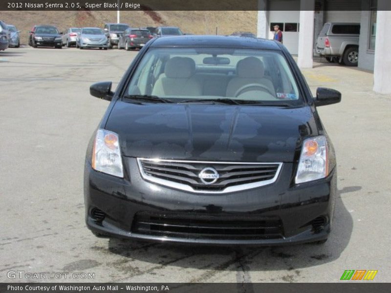 Super Black / Beige 2012 Nissan Sentra 2.0 S