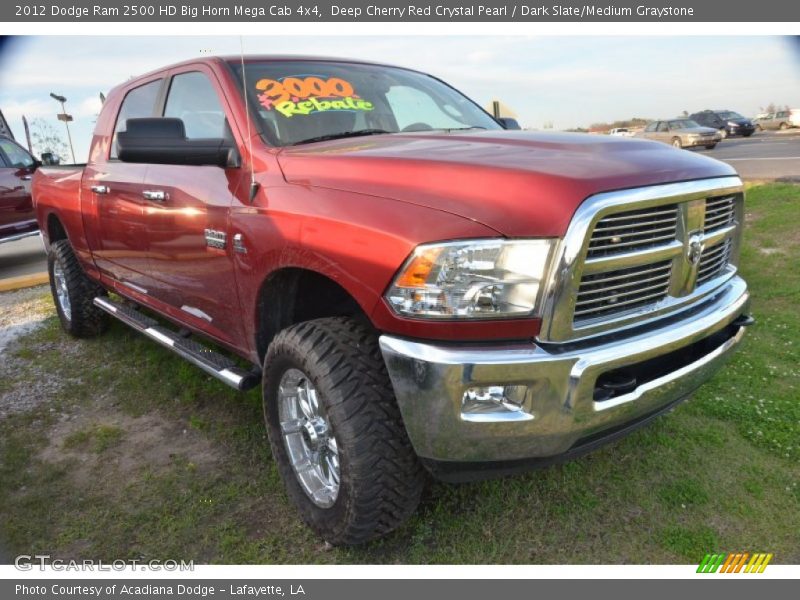 Deep Cherry Red Crystal Pearl / Dark Slate/Medium Graystone 2012 Dodge Ram 2500 HD Big Horn Mega Cab 4x4