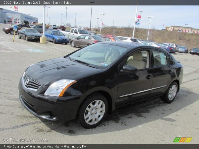 Super Black / Beige 2012 Nissan Sentra 2.0 S