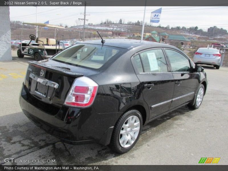 Super Black / Beige 2012 Nissan Sentra 2.0 S
