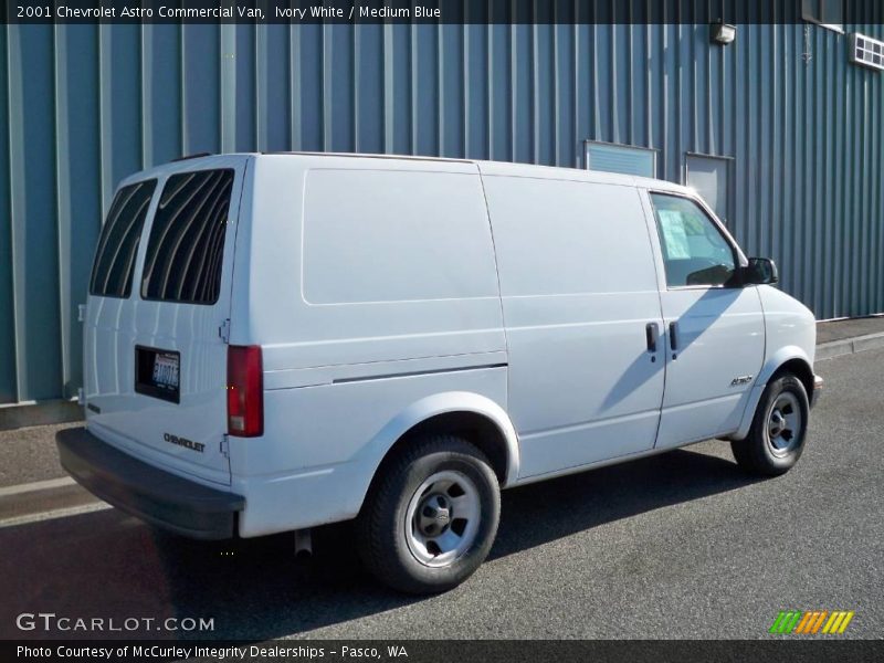 Ivory White / Medium Blue 2001 Chevrolet Astro Commercial Van